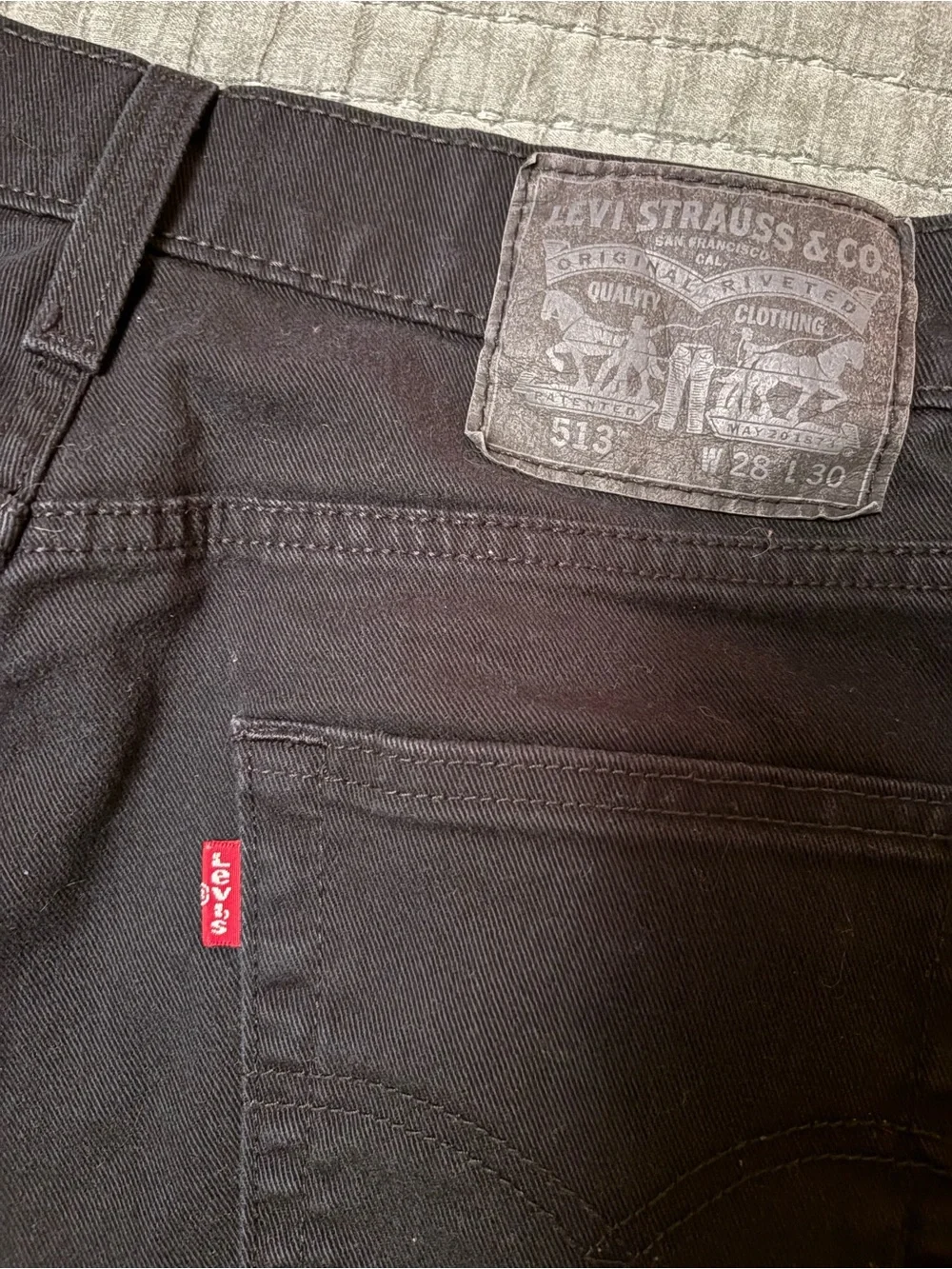 Levi's Men's Black Slim Straight Jeans